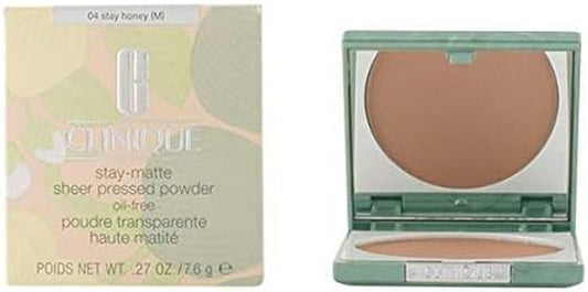 Stay-Matte Sheer Pressed Powder - 04 Stay Honey M - Dry Combination to Oily for Women 0.27 Oz Powder Brown