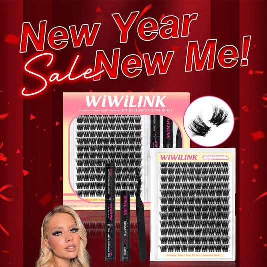 Elevate Your Lash Game with Wiwilink's Magic 3D Volume Bomb Kit! 💖✨ DIY Cluster Lashes (10-18mm) in C/D Curl – Complete with Bond, Seal, & Remover! 🌟 Ultra-Thin Transparent Bands for a Flawless Look! #LashGoals #BeautyEssentials