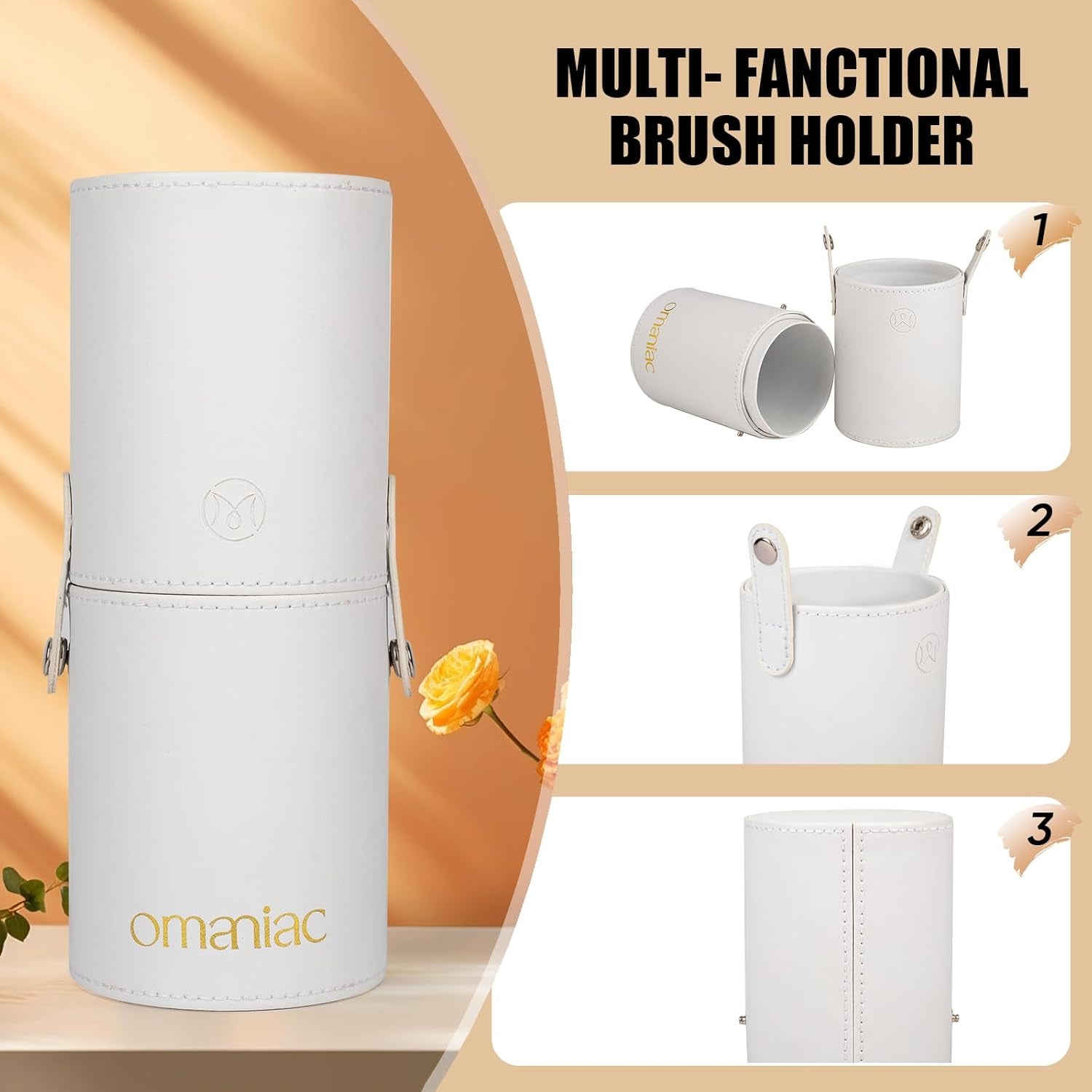 12-Piece Professional Makeup Brushes Set with Pearl Flash Handles - Ultimate Full Face Travel Kit with Case for Effortless Application