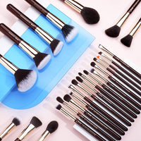 25PCS  Professional Makeup Brush Set - Premium Natural Brushes for Flawless Foundation, Eyeshadow, Blending, Concealer, Blush & Highlight - T280