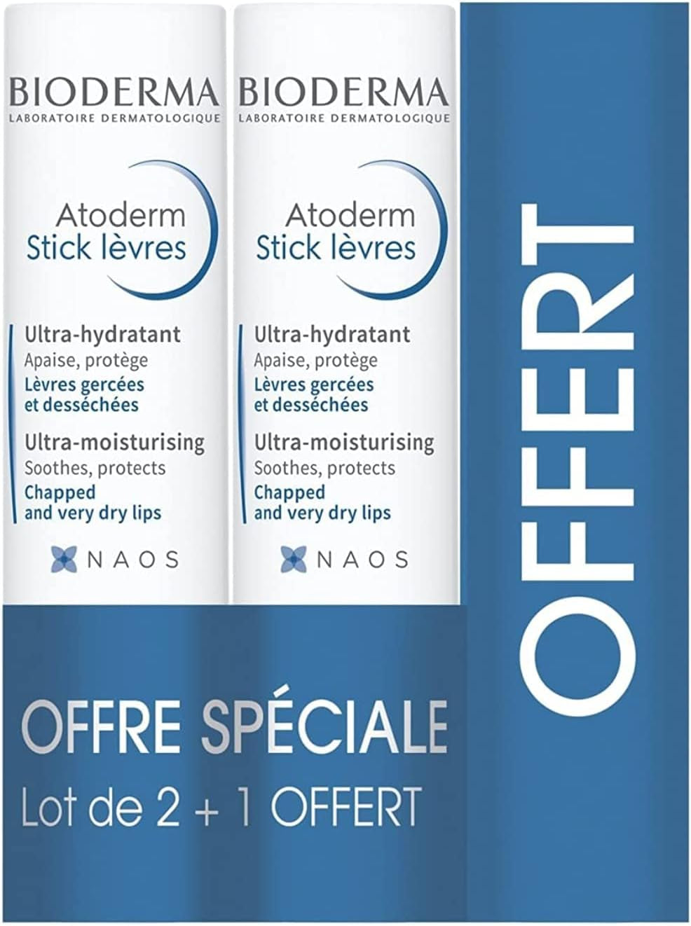 Atoderm Lips Moisturising Stick X3