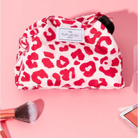 Makeup Bag - Travel Make up Organiser for Cosmetics, Eyeshadow, Make-Up Brushes, Lipstick & Tools - Drawstring Makeup Bag Storage with Brush Holder & Large Pockets