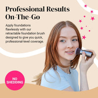 Retractable Flat Top Kabuki Foundation Brush by