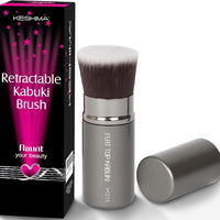 Retractable Flat Top Kabuki Foundation Brush by