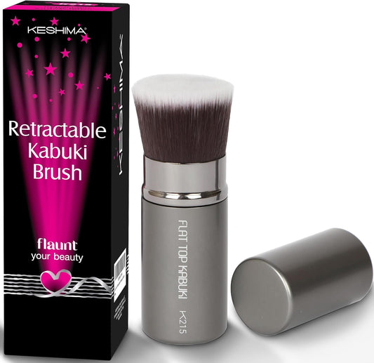 Retractable Flat Top Kabuki Foundation Brush by
