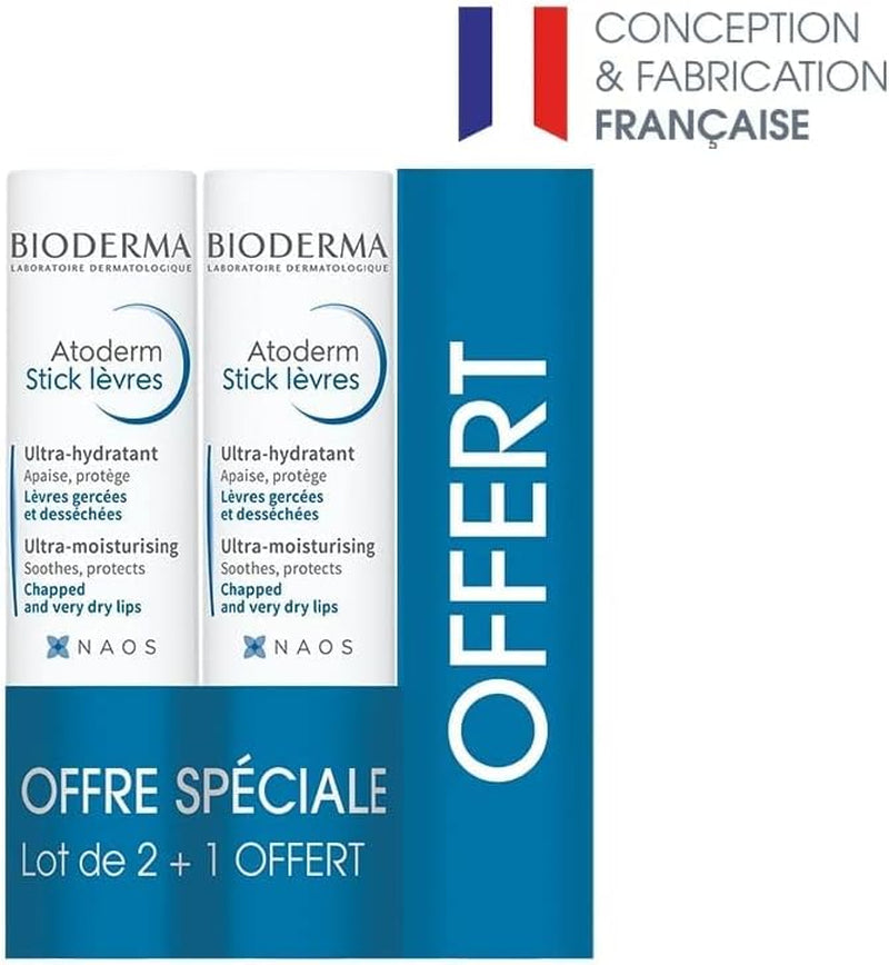 Atoderm Lips Moisturising Stick X3