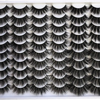 False Eyelashes 30 Pairs Pack Mink Lashes Long Dramatic 6 Styles 5D Fluffy Thick Fake Eyelashes Soft Wispy Makeup Eye Lashes