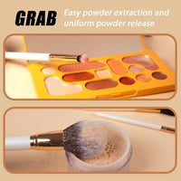 12-Piece Professional Makeup Brushes Set with Pearl Flash Handles - Ultimate Full Face Travel Kit with Case for Effortless Application