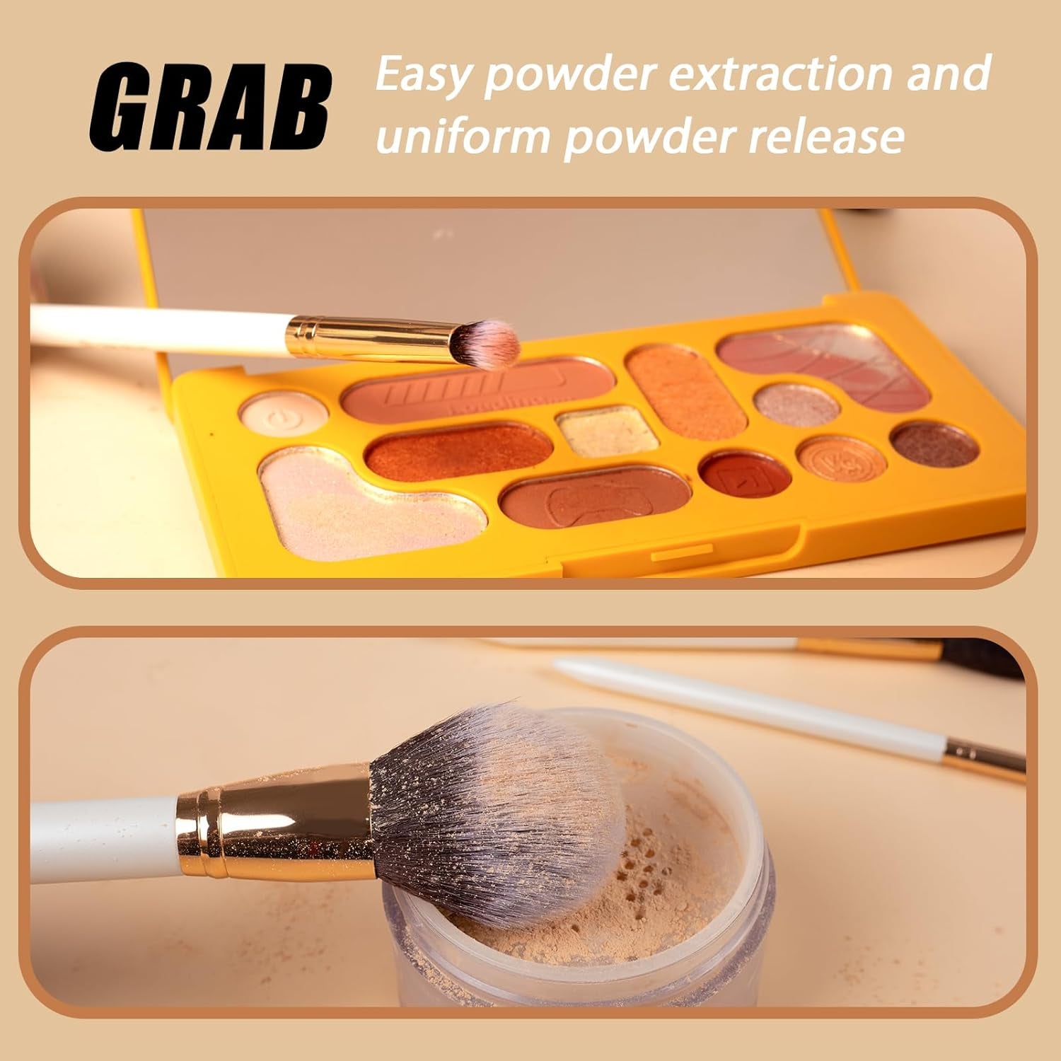 12-Piece Professional Makeup Brushes Set with Pearl Flash Handles - Ultimate Full Face Travel Kit with Case for Effortless Application