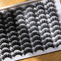 False Eyelashes 30 Pairs Pack Mink Lashes Long Dramatic 6 Styles 5D Fluffy Thick Fake Eyelashes Soft Wispy Makeup Eye Lashes