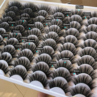 False Eyelashes 30 Pairs Pack Mink Lashes Long Dramatic 6 Styles 5D Fluffy Thick Fake Eyelashes Soft Wispy Makeup Eye Lashes