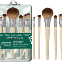 6-Piece Eco-Friendly Makeup Brush Set for Flawless Application - Vegan & Cruelty-Free