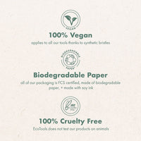 6-Piece Eco-Friendly Makeup Brush Set for Flawless Application - Vegan & Cruelty-Free